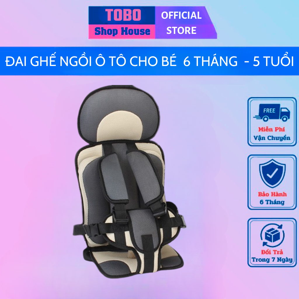 Ghế ngồi ô tô cho bé ❤️𝐅𝐑𝐄𝐄 𝐒𝐇𝐈𝐏 ❤️ đai ngồi ô tô cho bé ,sử dụng cho bé từ 6 tháng đến 5 tuổi - An toàn khi lái xe - BH 1 năm - 1 đổi 1 30 ngày !