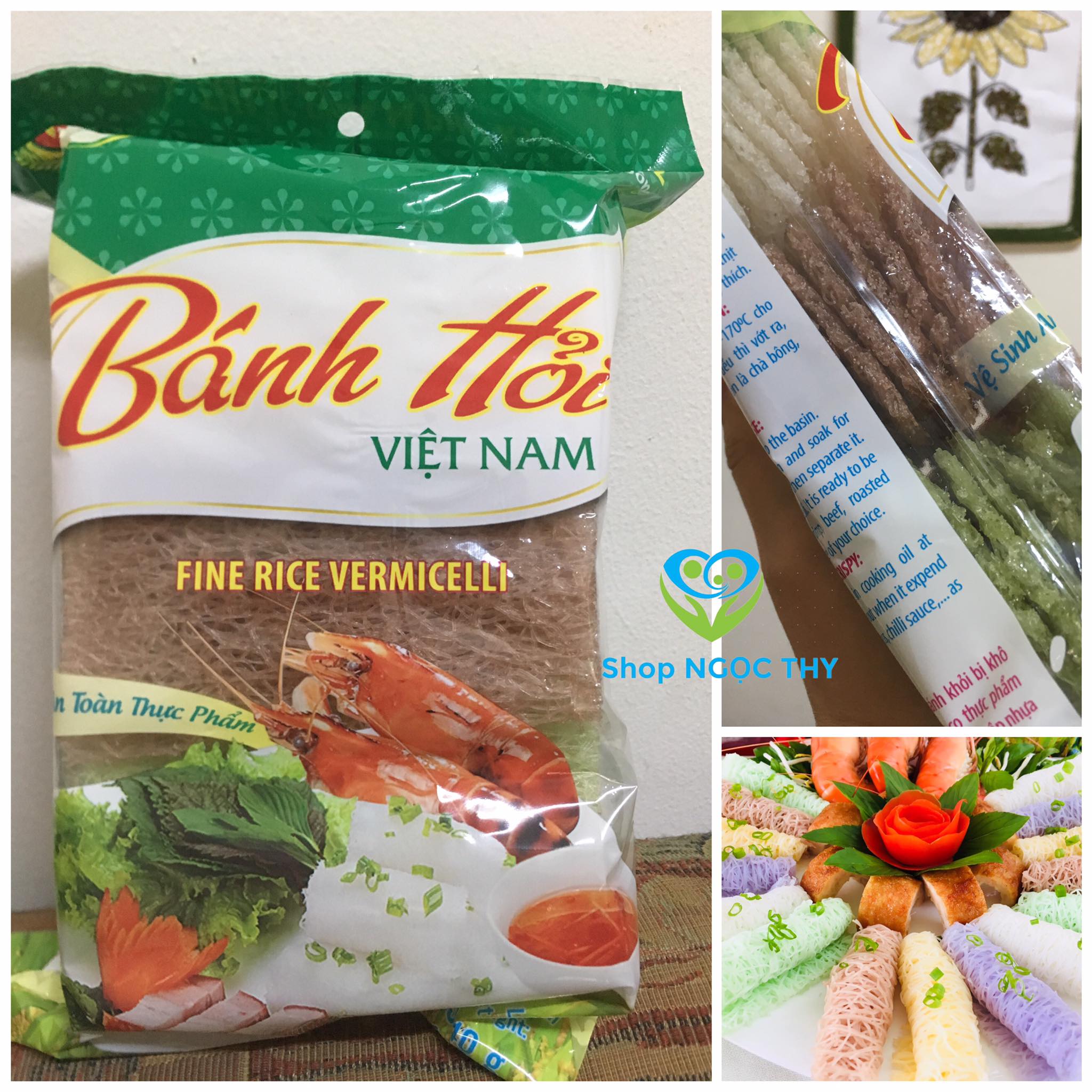 Bánh hỏi khô Phú Khang 300g/bọc - bánh hỏi gạo lức Sa Đéc, giảm cân - hcm, đồng nai
