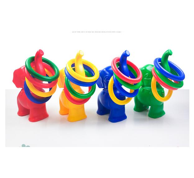 Voi ném vòng chiều cao 32cm  + 4 vòng ném