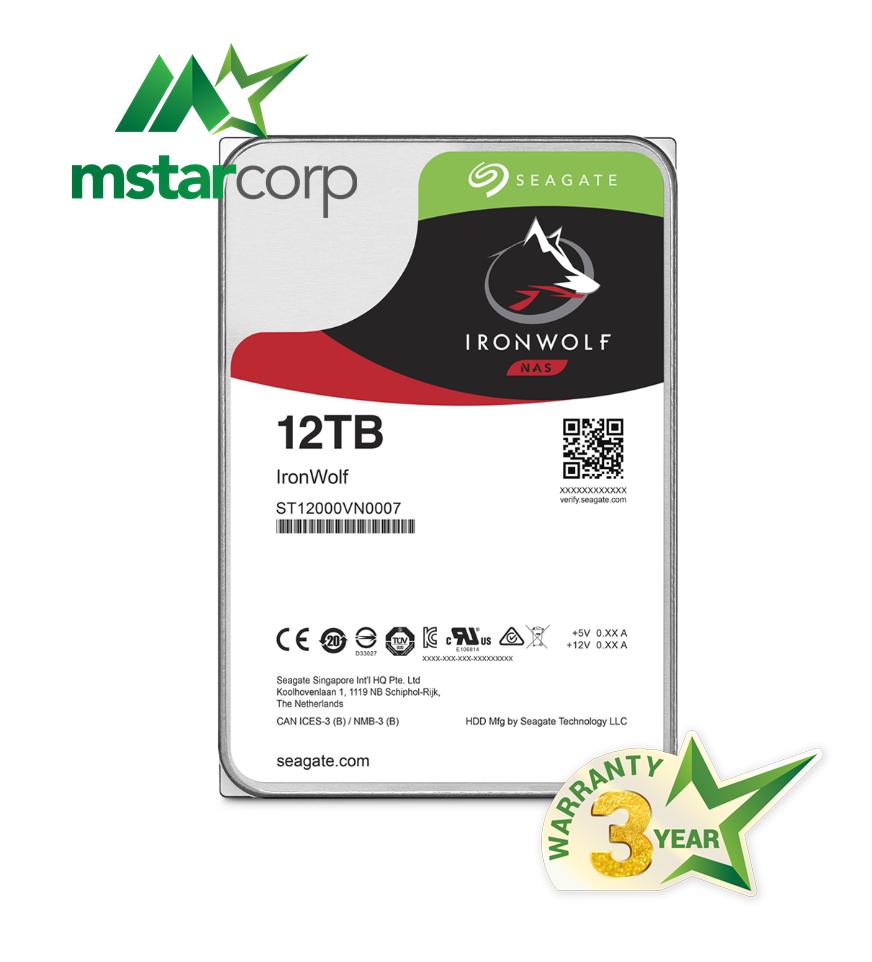 HDD Seagate ironwolf 12TB chuyên dụng dành cho NAS