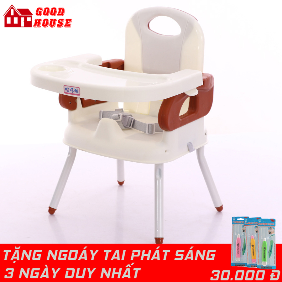 Ghế Ăn Dặm Cho Bé kèm chân sắt - Ghế ăn dặm đa năng- Chất liệu Cao cấp, Thiết kế Hiện đại, An toàn cho bé, có thể gấp gọn