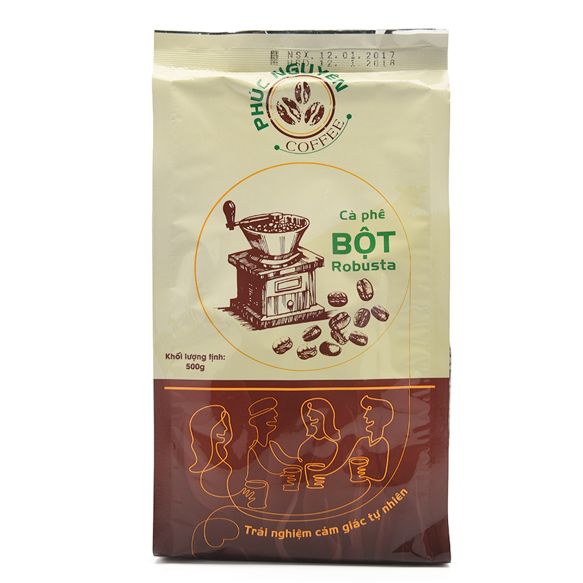 Cà phê nguyên chất Robusta gói 500g
