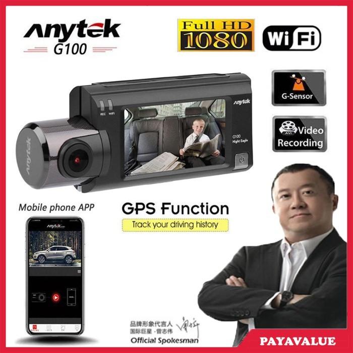 Camera Hành Trình GPS, Wifi - Camera Hành Trình Anytek G100 Full HD IPS - G100