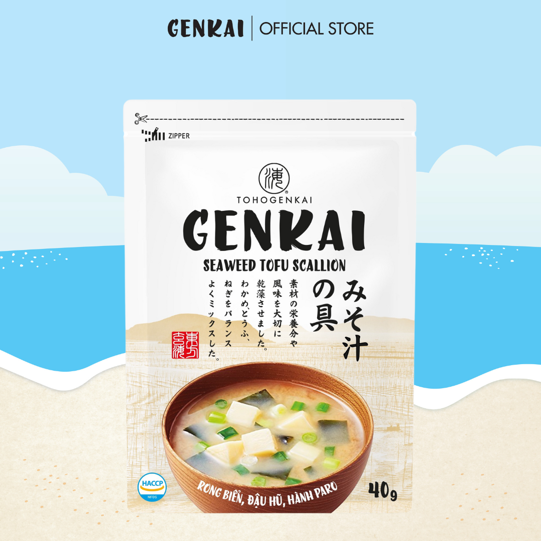 Rong Biển Nấu Canh GENKAI Đậu Hũ Hành Paro 40g