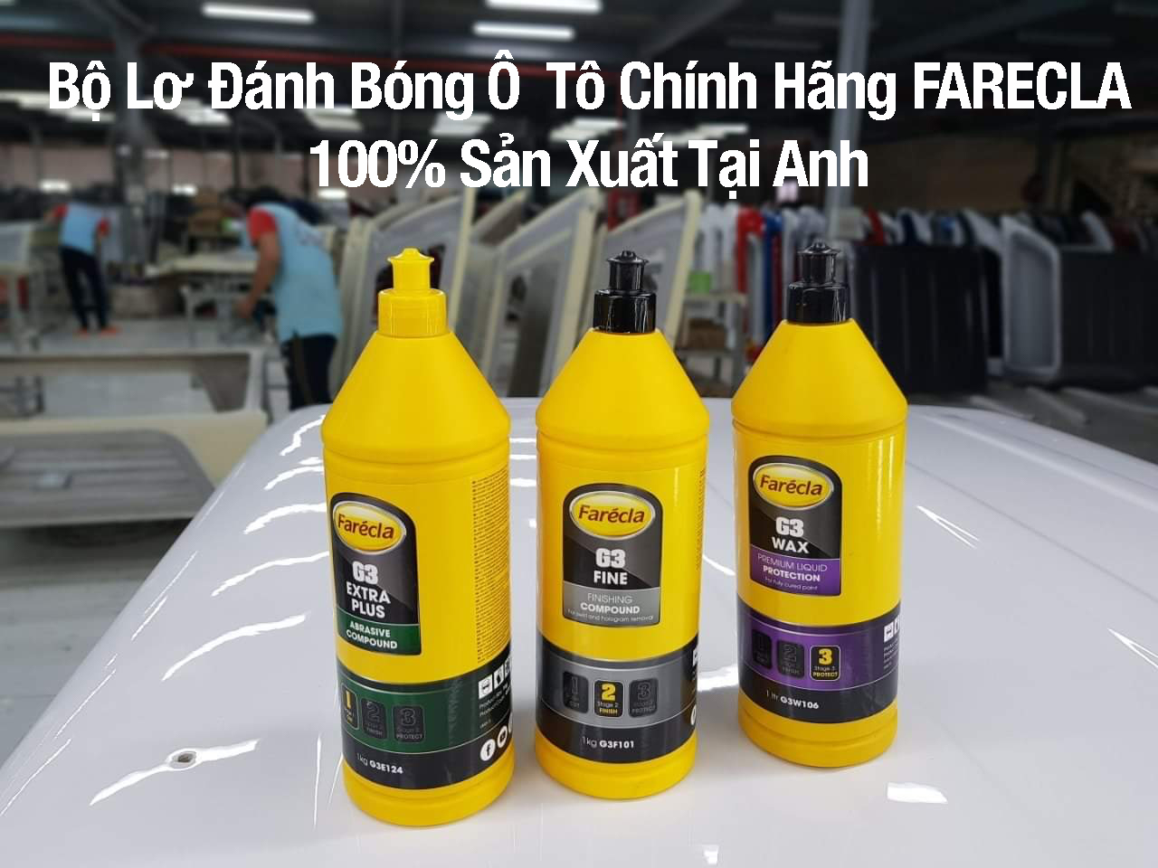 Bộ Lơ Đánh Bóng Xe Ô Tô Farecla ( 100% Sản Xuất Tại Anh)
