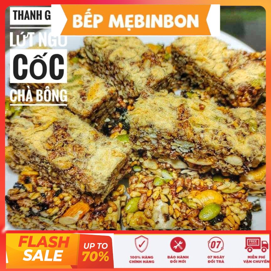 Thanh gạo lứt ngũ cốc chà bông 500gr