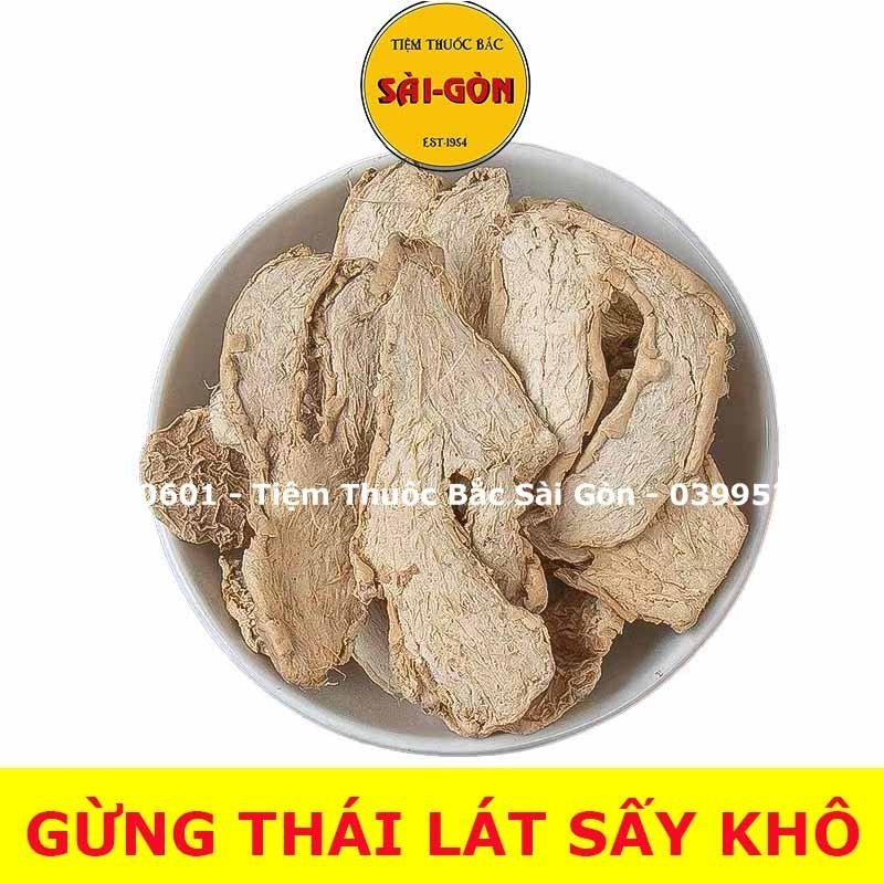 Gừng thái lát sấy khô 500gram