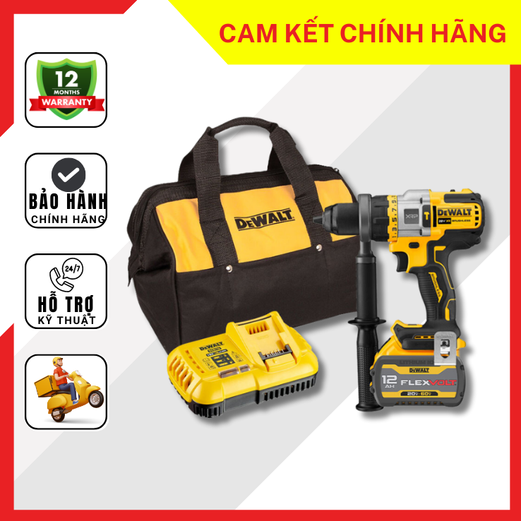 🔧 máy khoan pin dewalt 20v dcd999n-b1/dcd999x1/dcd999y1: đẳng cấp máy khoan pin rút lõi dành cho chuyên nghiệp!