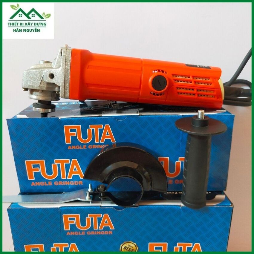 Máy cắt cầm tay Futa công tắc đuôi,lưỡi cắt 100mm chuyên cắt sắt,gạch,đá hoa cương,đánh bóng,máy mài góc