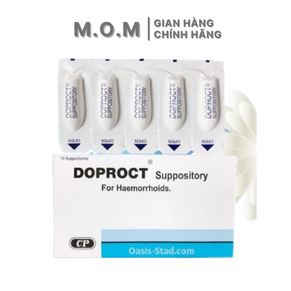 Viên Đặt Trĩ Doproct Suppository Thái Lan