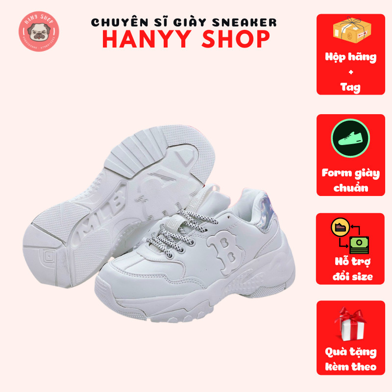 Giày sneaker nam nữ unisex MLB chữ B gót helogram siêu hot - Giày bata - Giày đôi - Giày đi học đi làm Hany Shop