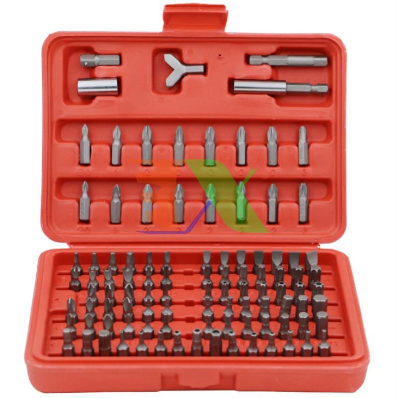 Bộ 100 đầu vặn vít TV-100, Bộ 100 đầu vít cho Tuốc nơ vít, Mũi vít cho máy vặn vít
