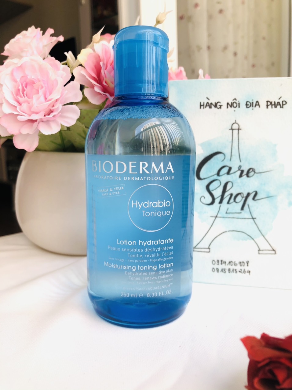 Nước hoa hồng BIODERMA xanh 250ml nội địa Pháp - dành cho da khô, nhạy cảm