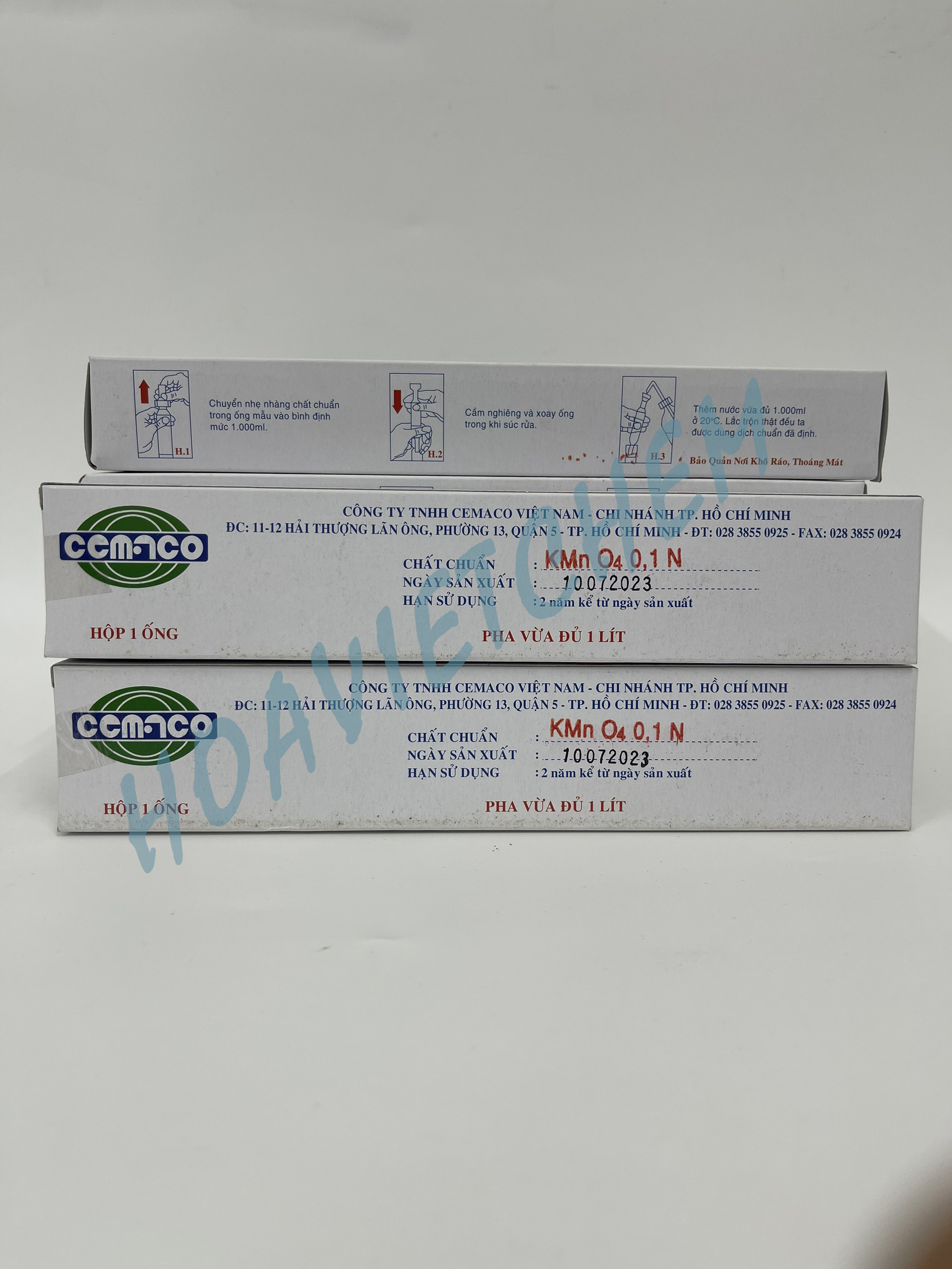 Ống chuẩn KMnO4 0,1N Cemaco, Ống chuẩn made in Vietnam, ống chuẩn phòng thí nghiệm Không có đánh giá