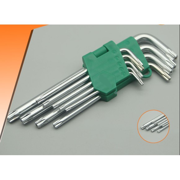 Bộ Lục Giác Hoa Thị (Bông) Cao Cấp Hark Caput 9 Chi Tiết Vặn Thoải Mái Không Trờn - Chất Liệu Thép Xi Mờ, Được Xử Lý Nhiệt Độ Cao