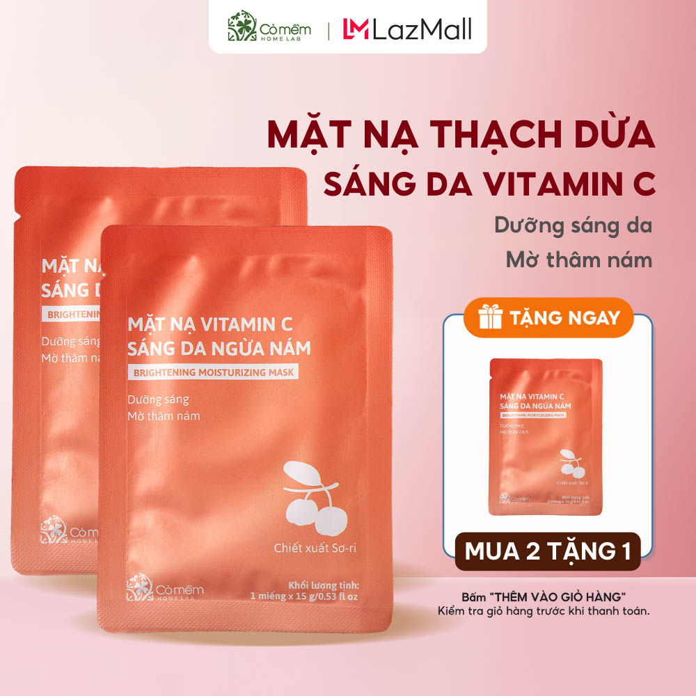 Combo 2 mặt nạ dưỡng da cỏ mềm 15g