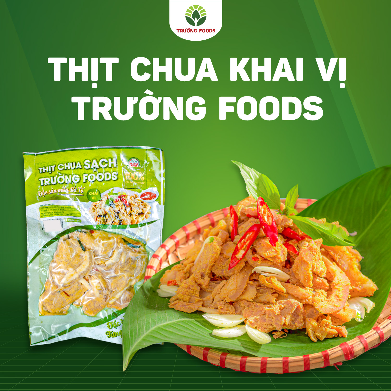 Thịt chua khai vị trường foods 100gr