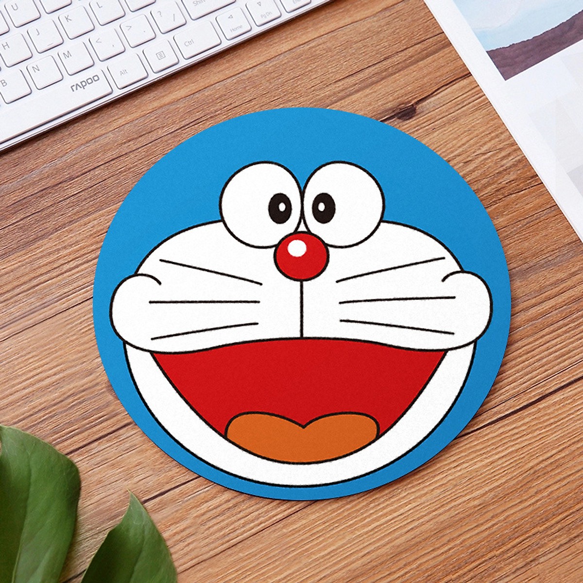 Miếng lót chuột dễ thương hình tròn 20cm - Doraemon . Bàn di chuột tròn siêu cute nhiều mẫu mã
