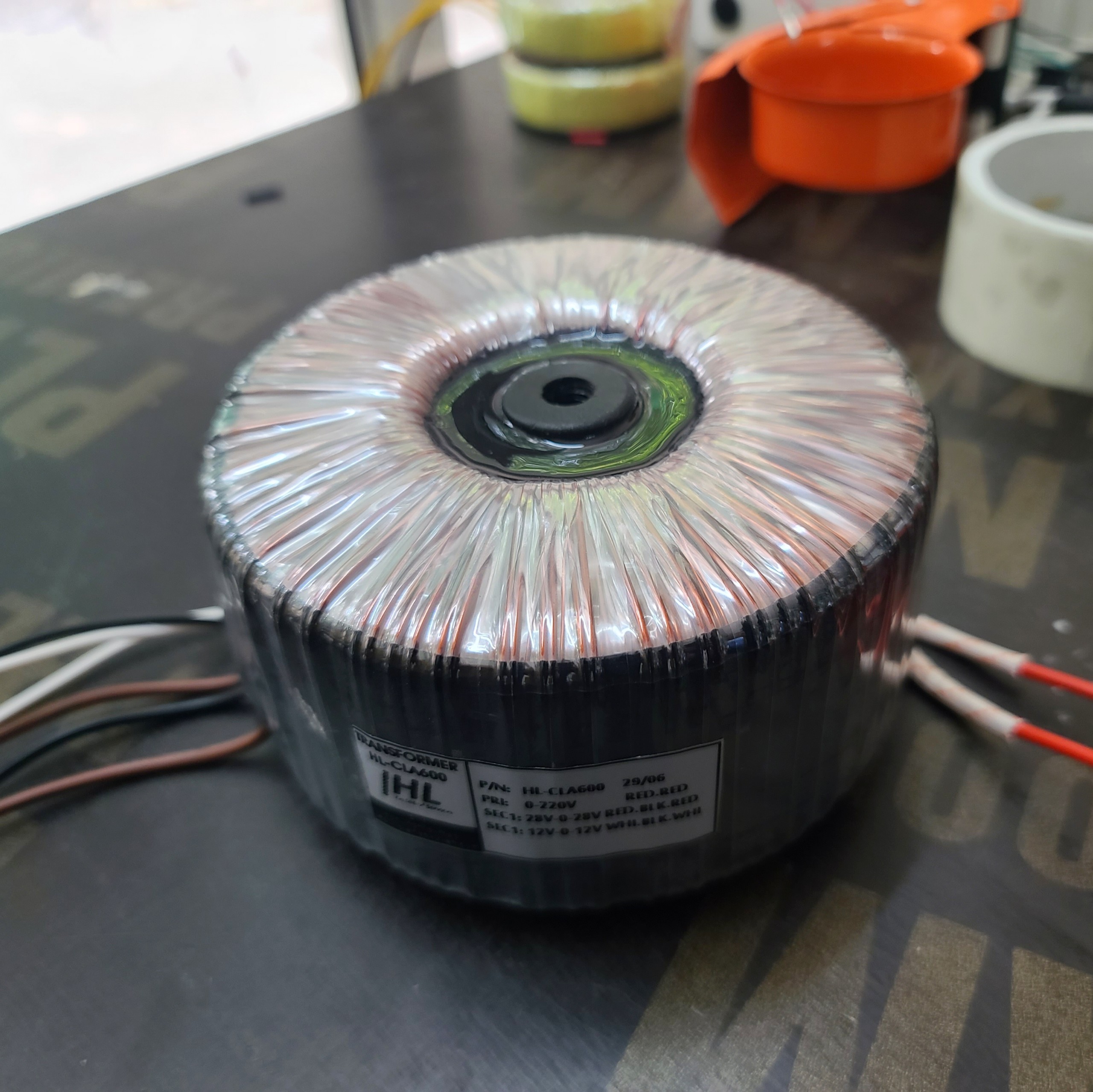 Biến áp 600w cho âm ly, cục đẩy công suất size 2u 600w 50v-0-50v - quấn mới 100% dây đồng