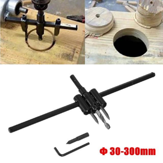 Mũi khoét thạch cao mũi khoan khoét gỗ tạo lỗ tròn 30-120mm 30-200mm 30-300mm điều chỉnh linh hoạt thông minh