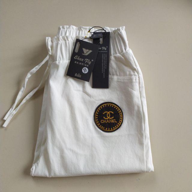Quần baggy cạp chun có dây buộc cạp