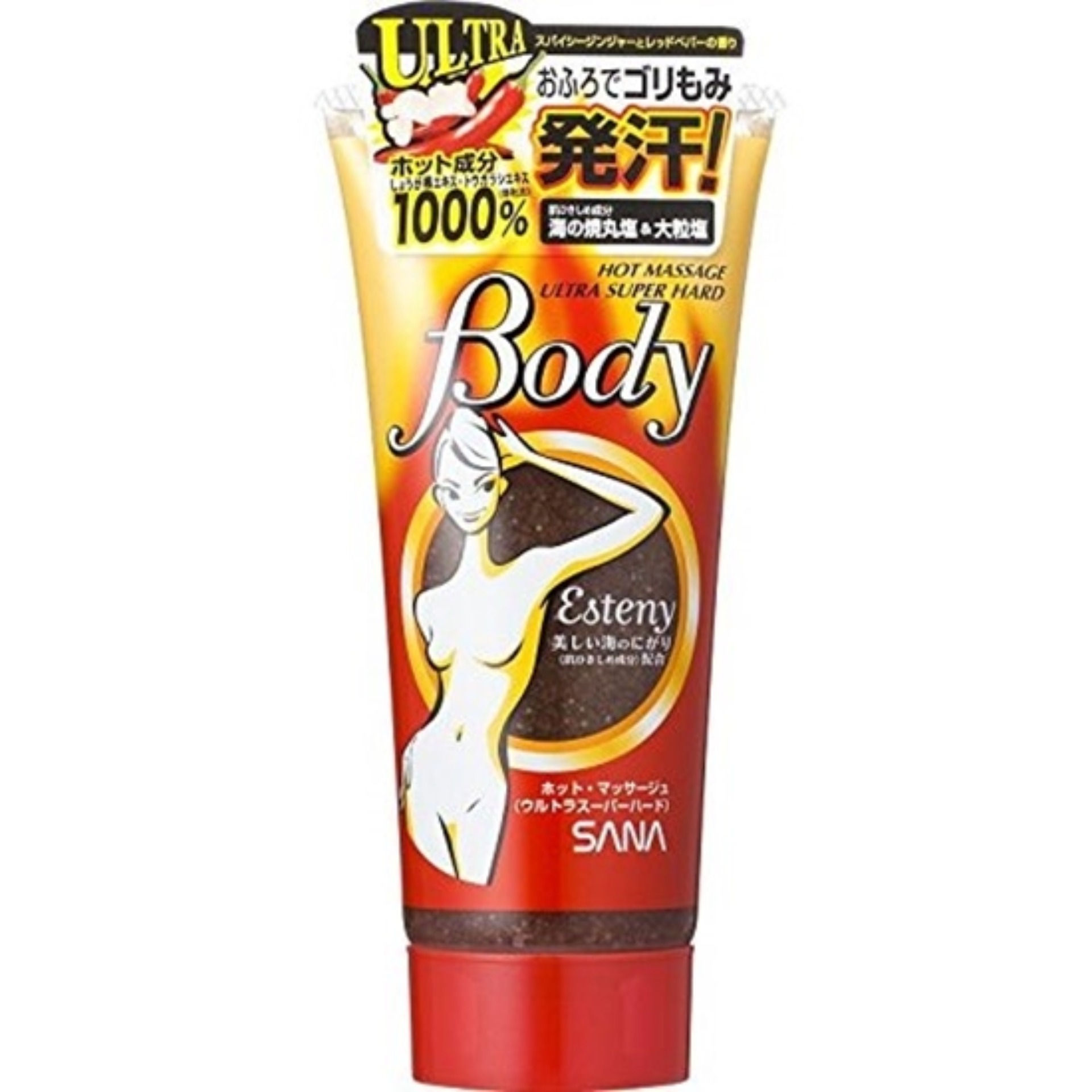 Kem tan mỡ toang thân SANA Esteny Hot Massage Body 240g - Japan