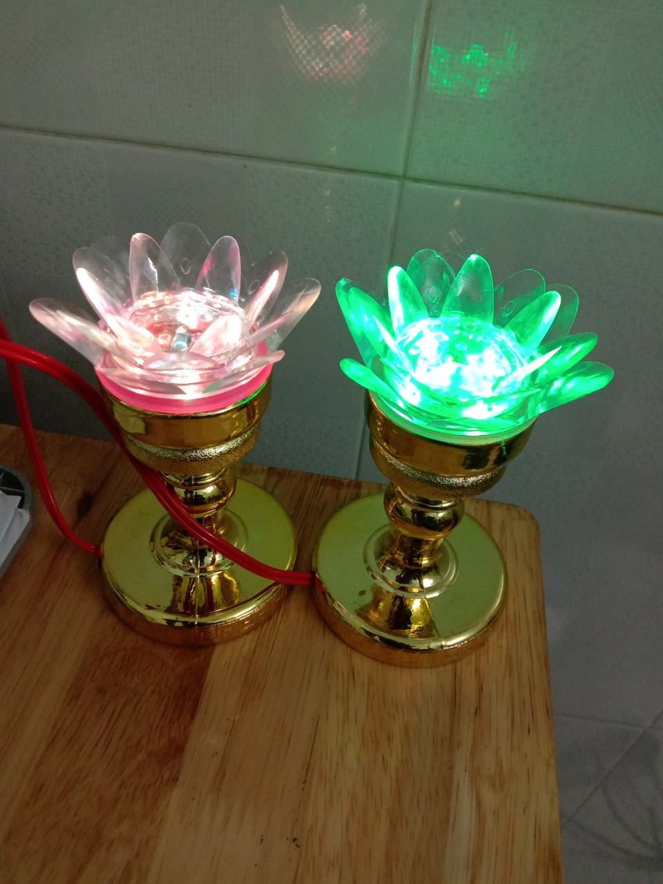 Đèn sen led,đèn nến bàn thờ