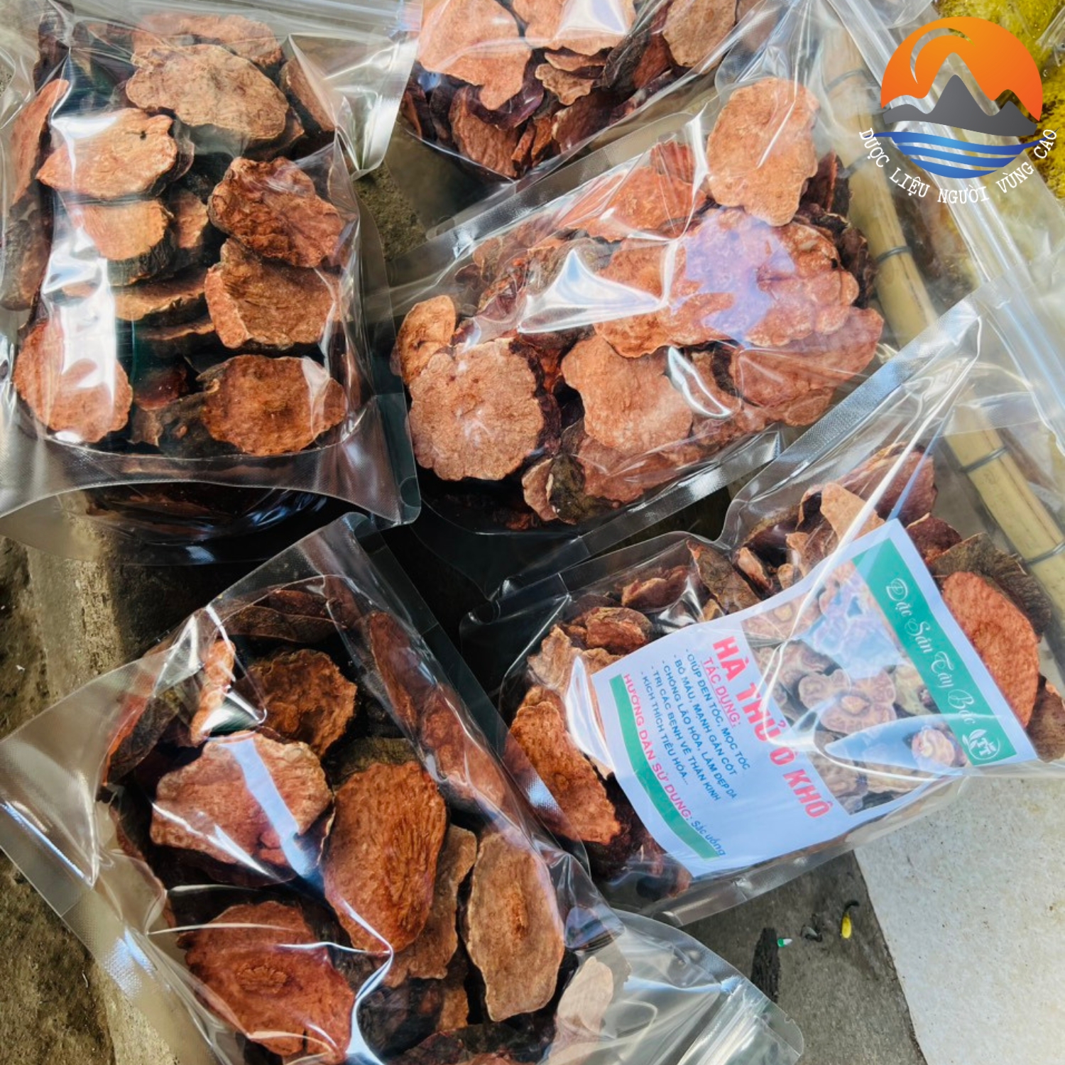 Hà thủ ô đỏ khô nguyên chất đã chế, củ hà thủ ô đỏ rừng tự nhiên vùng núi cao Tây Bắc giúp đen tóc, bổ thận