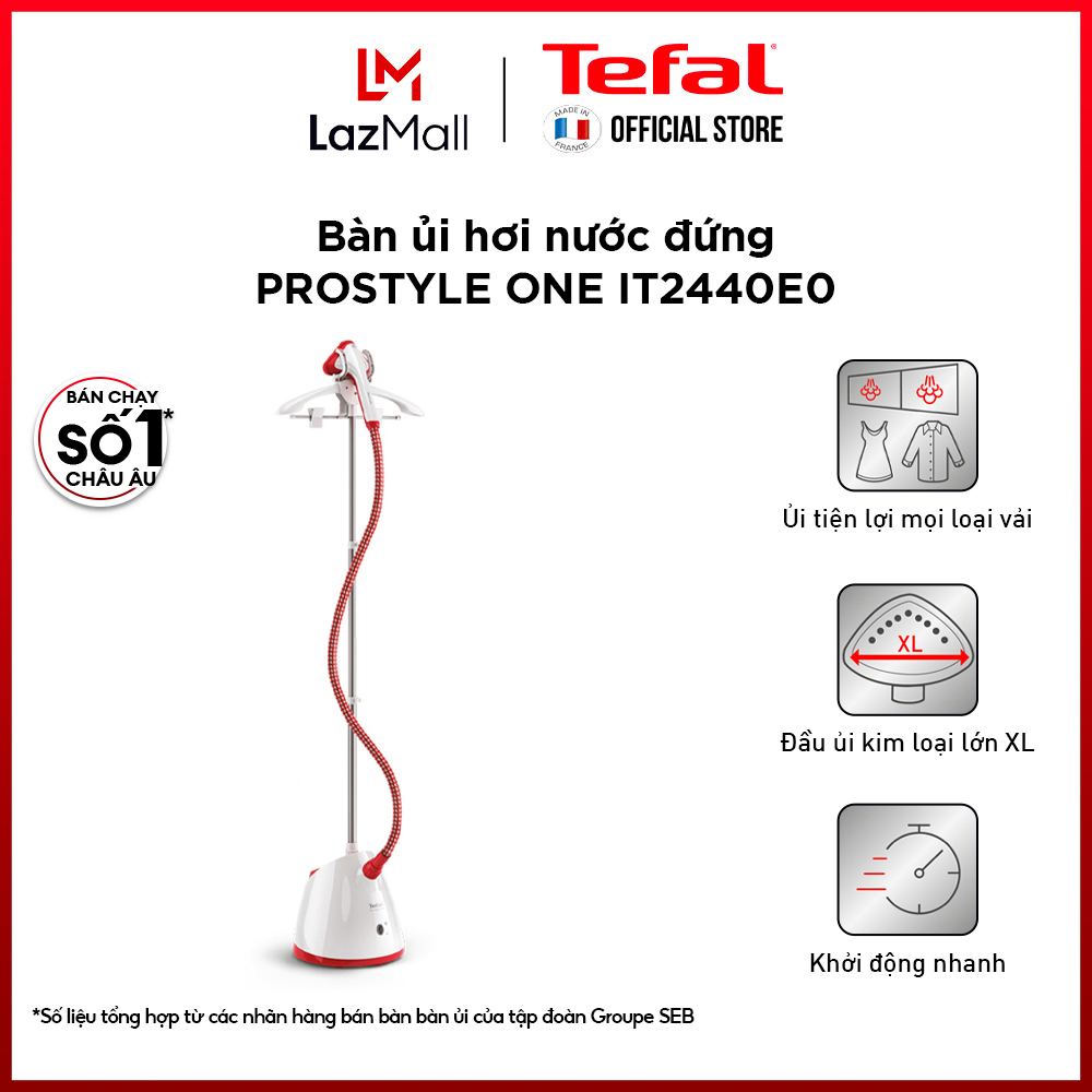 Bàn ủi hơi nước đứng Tefal IT2440E0 - 1.5L - 1800W - Gian hàng chính hãng - Bảo hành 2 năm