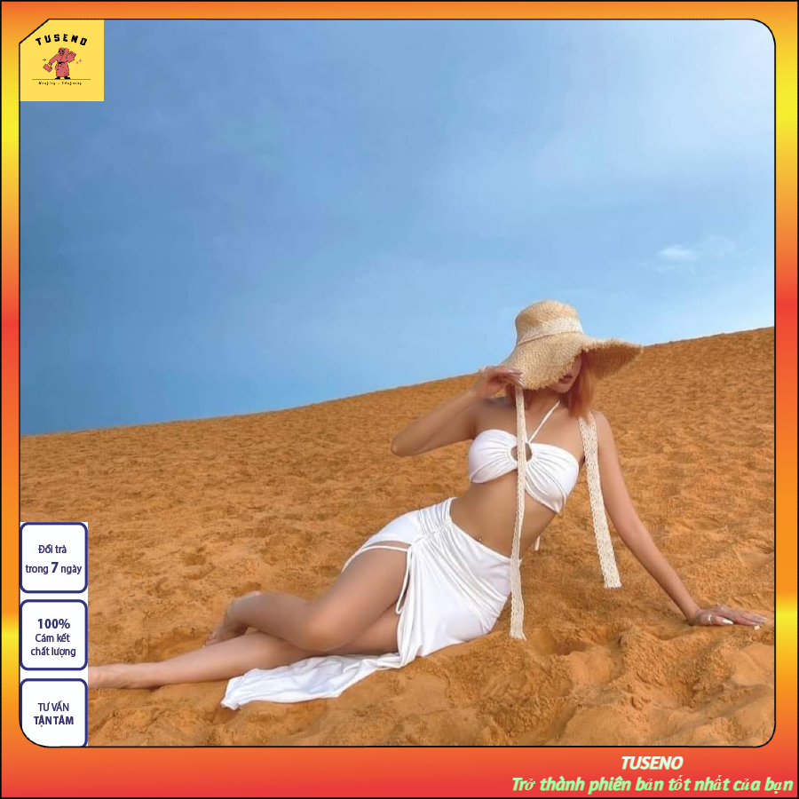 Bikini đi biển cách tân phối chân váy siêu sang ( 2 màu) Chưa Có Đánh Giá 0 Đã Bán