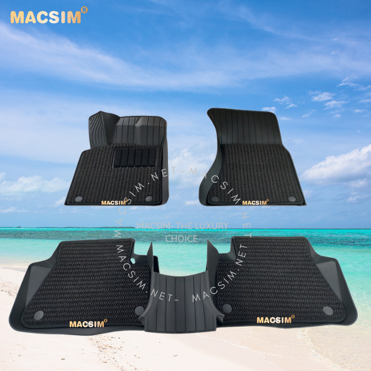 Porsche Macan 2013-Present Car Floor Mats Macsim 3W 2 Layers – High Quality Molded Tpe, Long Lasting Use Giá 9,350,000 Đồng*Miễn phí vận chuyển