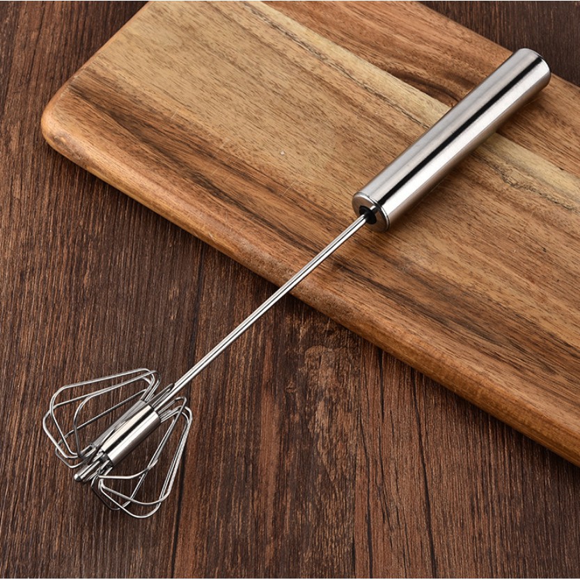[HCM]( BÁN GIÁ SỈ ) Cây Đánh Trứng Inox Cầm Tay Trục Xoay Tự Động Kích Thước 30cm Dễ Dàng Lau Chùi Vệ Sinh Sau Khi Sử Dụng