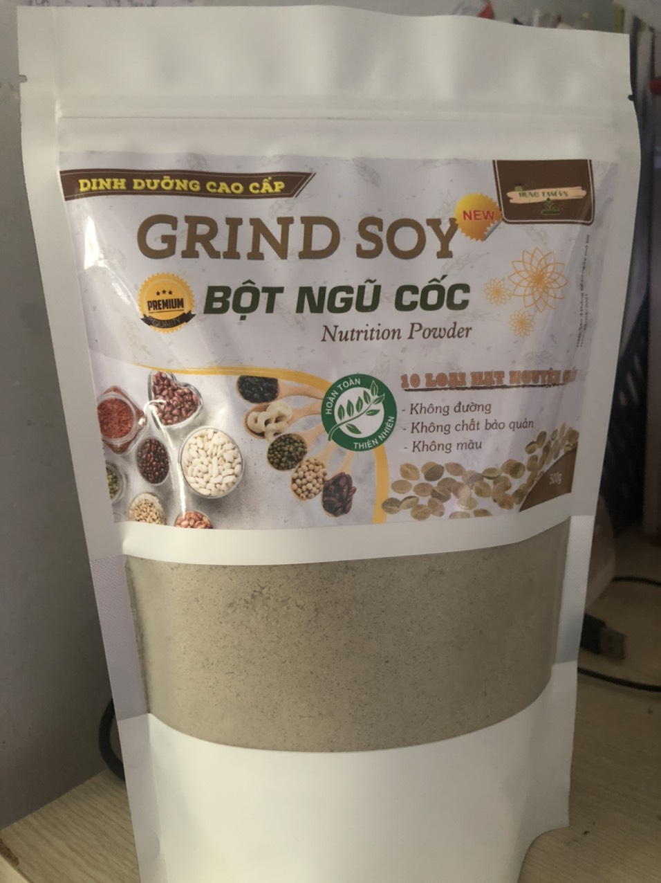 Bột Dinh Dưỡng Ngũ cốc Grind Soy 500 gram Lợi sữa - Giảm cân - Bổ sung dinh dưỡng