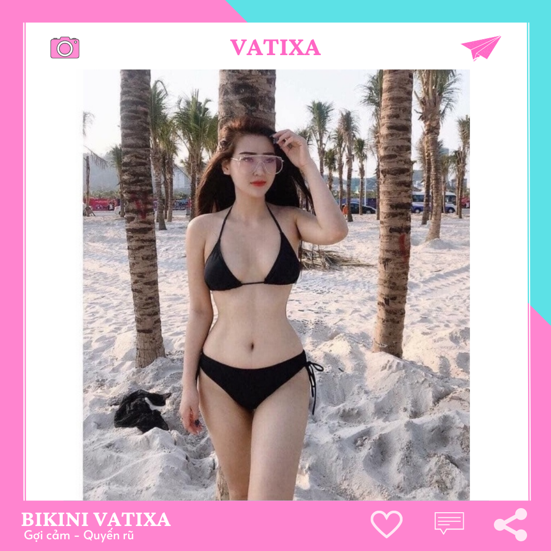 Bikini tam giác đen vatixa bkn26 đen