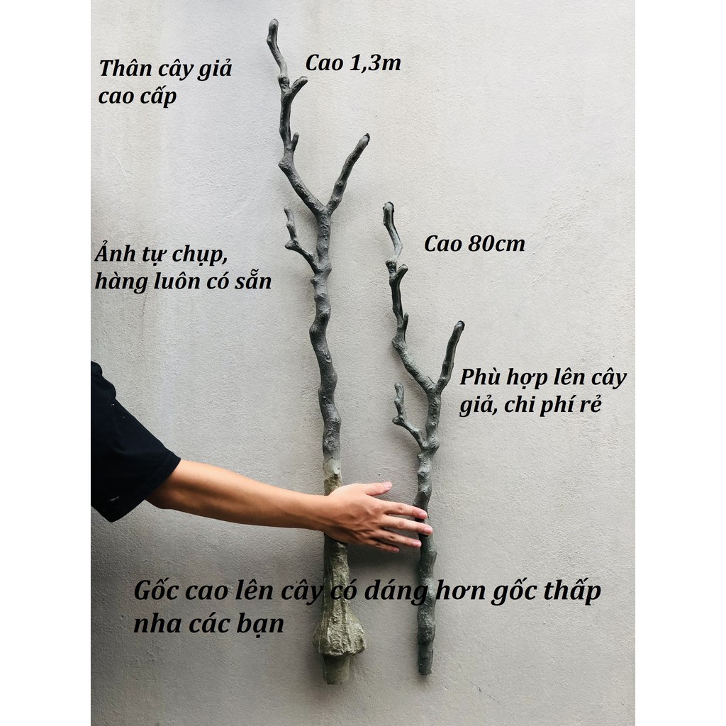 Gốc Cây Giả Để Làm Cây Decor, Hàng Sẵn Số Lượng Lớn