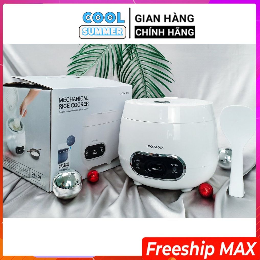 Nồi cơm điện mini lock&lock ejr426 dung tích 0.8l – hàng chính hãng – bảo hành 12 tháng