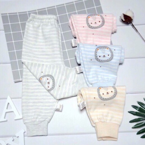 Quần chục dài cotton kẻ cho bé trai và bé gái từ sơ sinh đến 13kg [ Hàng Chuẩn Loại 1 ] - JKIDS