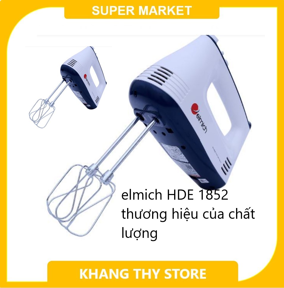 Máy đánh trứng cầm tay elmich cao cấp hde- 1852 - bảo hành 2 năm