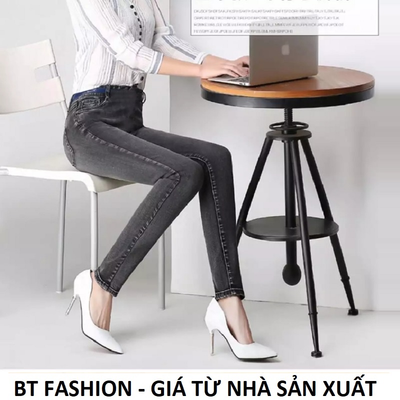 Quần Bò Nữ Kaki Thun Giả Jean Co Dãn Mạnh - BT Fashion (WASH) - Hình Thật Video Thật JE01