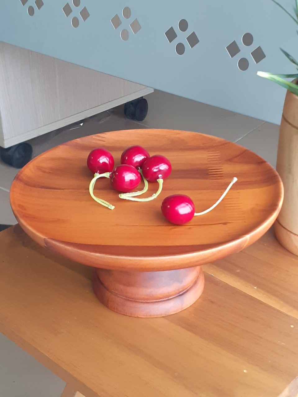 Mâm bồng, đĩa đựng hoa quả thờ bằng gỗ