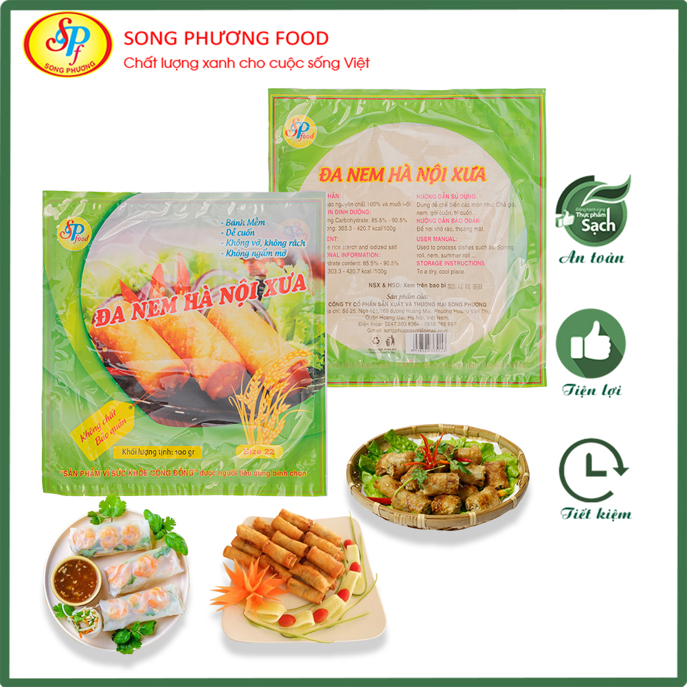 Đa nem Hà Nội Xưa hình vuông ăn sống cuốn gỏi, nem cuốn - Siêu tiện lợi