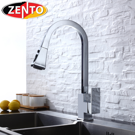 Vòi rửa bát nóng lạnh Pulldown Spray ZT5509-polished