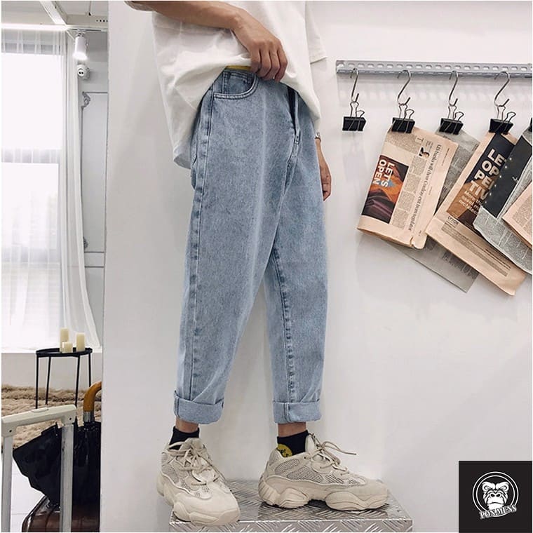 [HCM]Quần Jean Baggy Nam Phong Cách - Jean dày màu xám cá tính