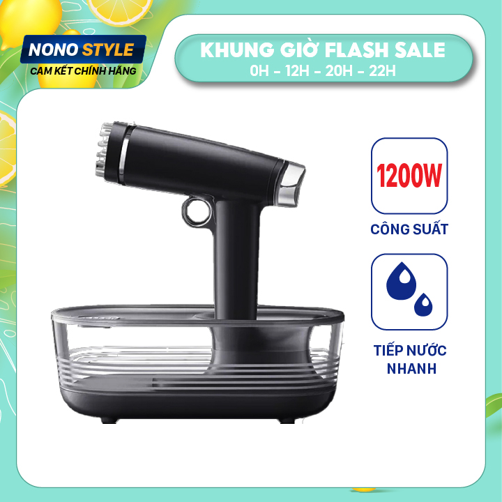 Bàn ủi hơi nước cầm tay Morphy Richards 1L 1200W, ủi nhanh 3 phút, không nhăn, không hư đồ - BH 12 tháng