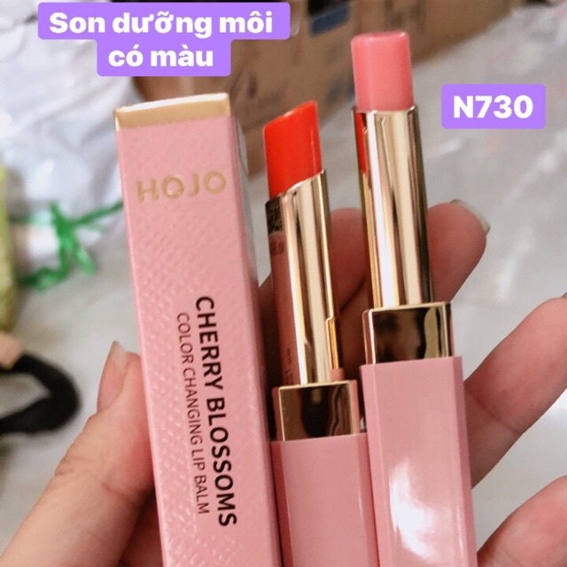 Son dưỡng có màu hojo cherry blossom dưỡng môi mềm mịn