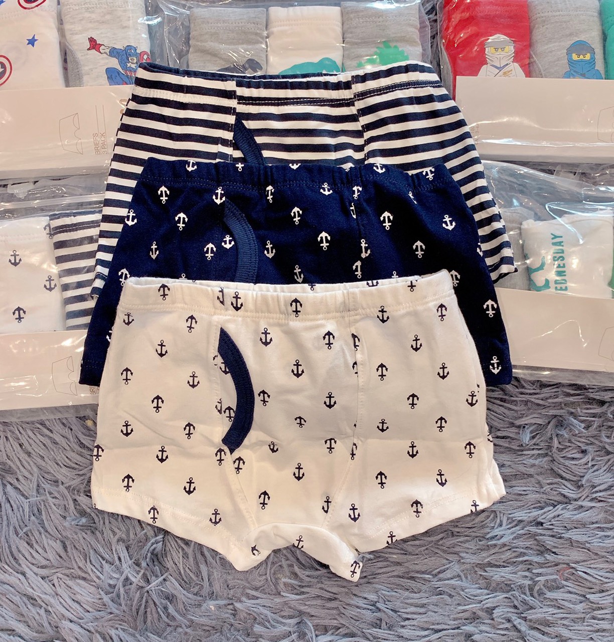 Set 3 quần sịp bé trai 13-32kg