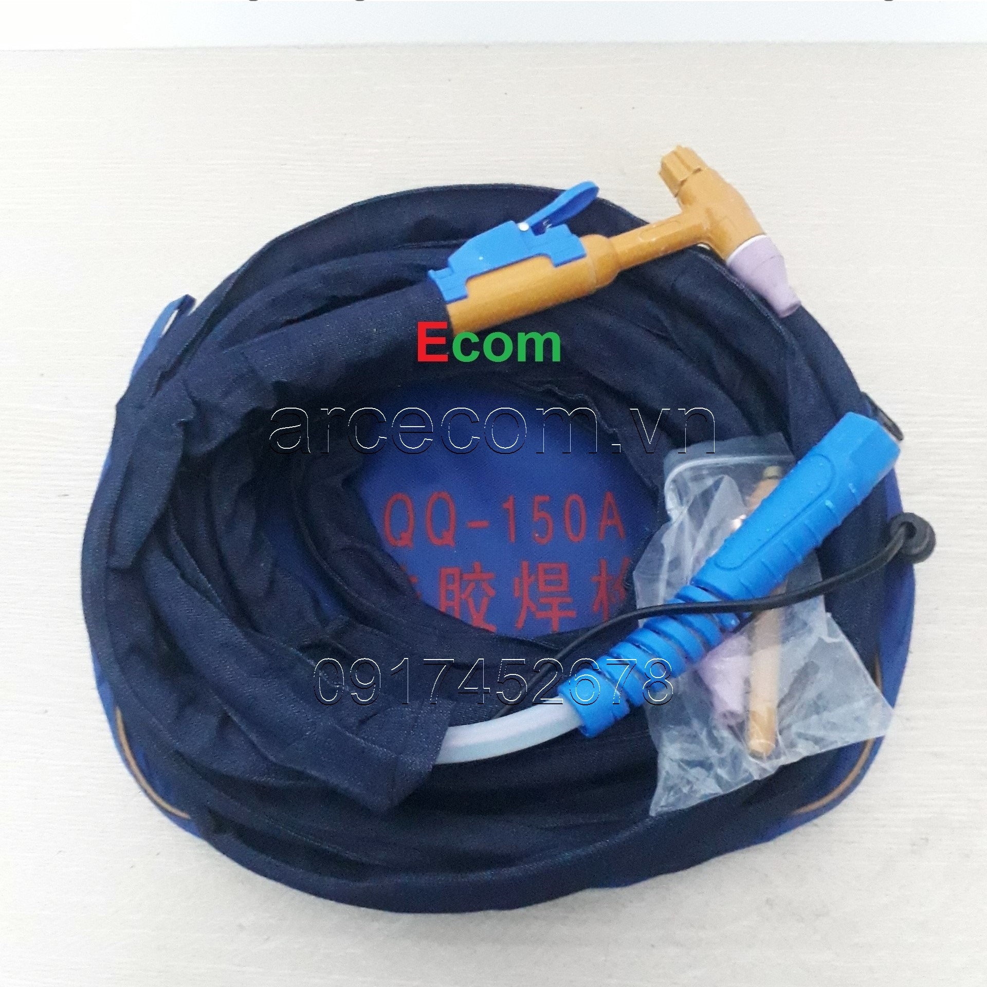 Súng hàn tig QQ150 dài 4 mét, dây chống cháy - Bộ dây hàn tig/mỏ hàn tig