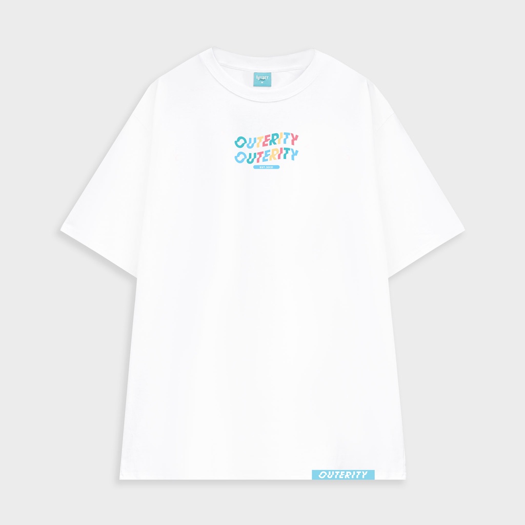 Áo color picker tee - white - outerity - orp101