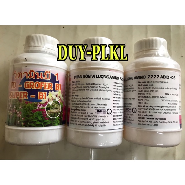 Vitamin b1 - Phân Bón Vitamin B1- Grofer - Super B1- Thái Lọ 100Ml. B1 thái lan.