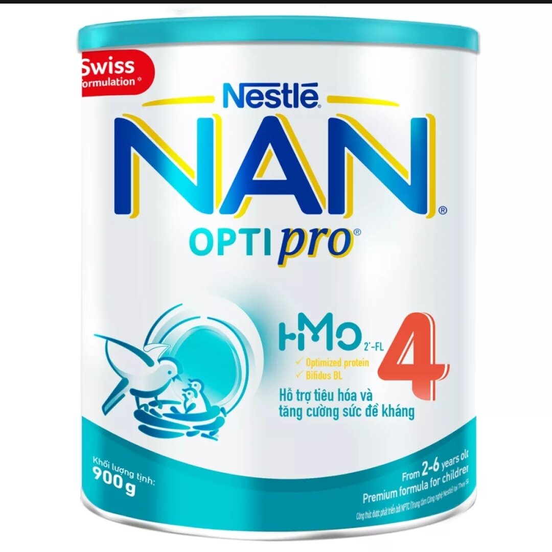 Sữa bột nestle nan optipro 4 900g